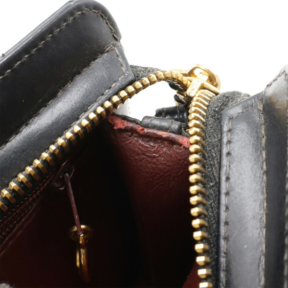 CHANEL Black Leather Logo Clutch Bag - Picture 8 of 9